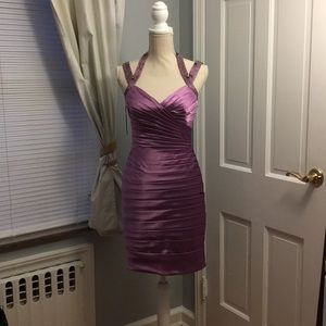 Adriana Patel Collection Silk and beaded dress